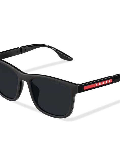 prada linea rossa brille herren|Prada.